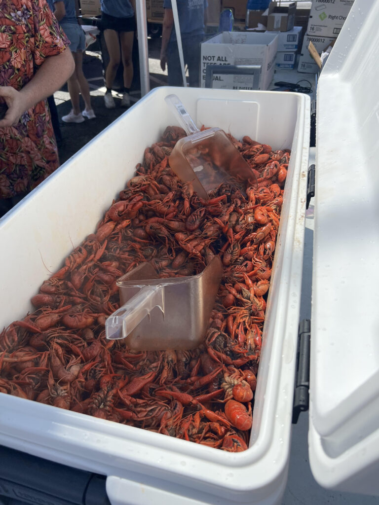 Crawfish Serving